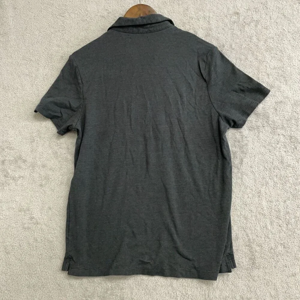 Banana Republic Men's Size L Gray Polo Shirt Cotton Blend